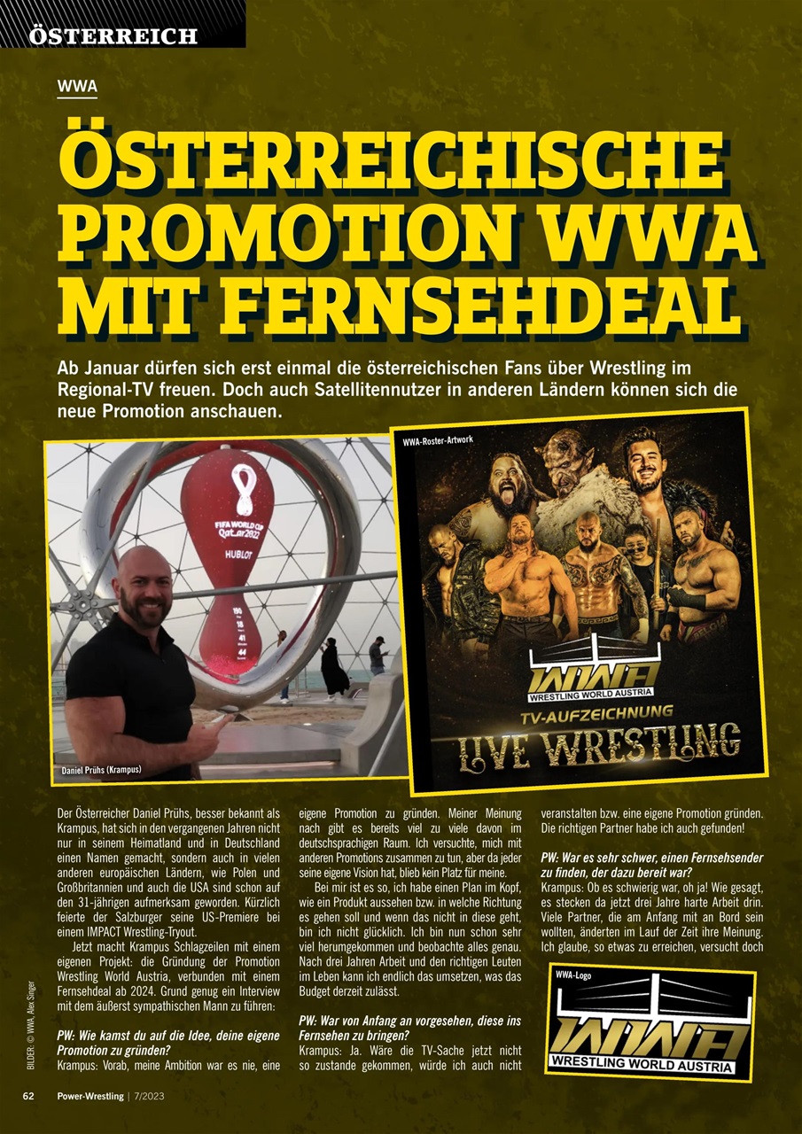 Power-Wrestling Preview Pages