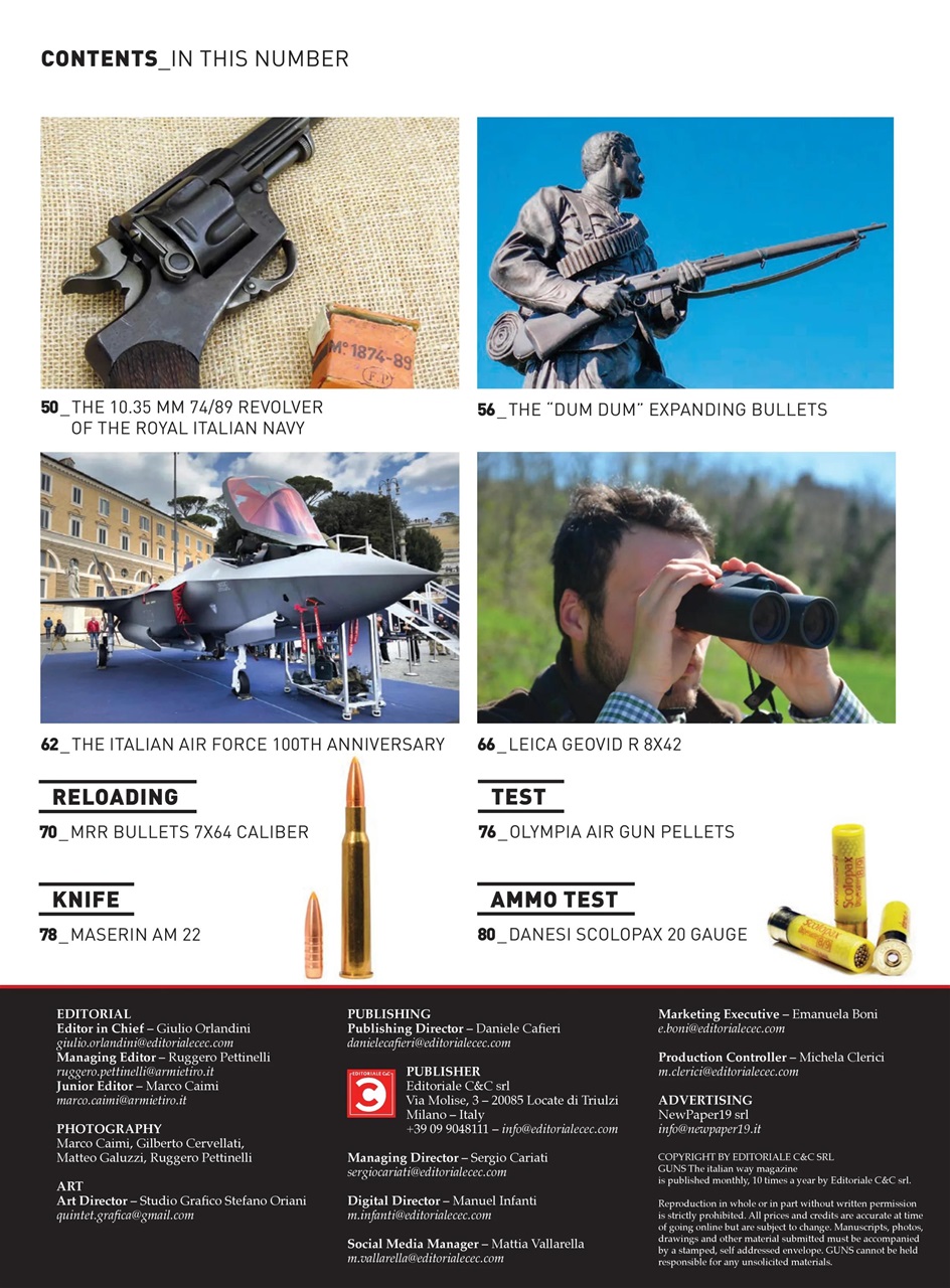 GUNS: The Italian Way Magazine Preview Pages