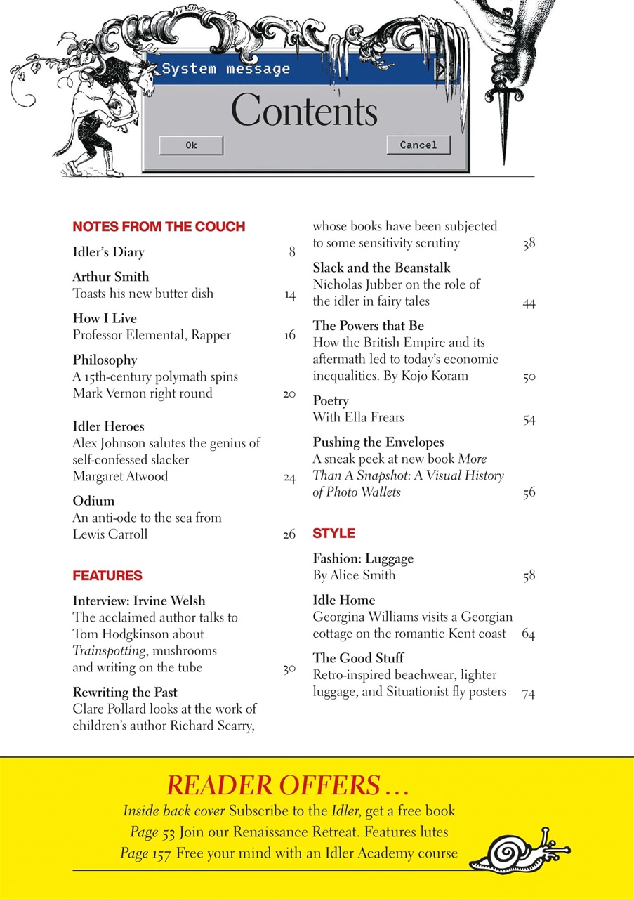 The Idler Magazine Preview Pages