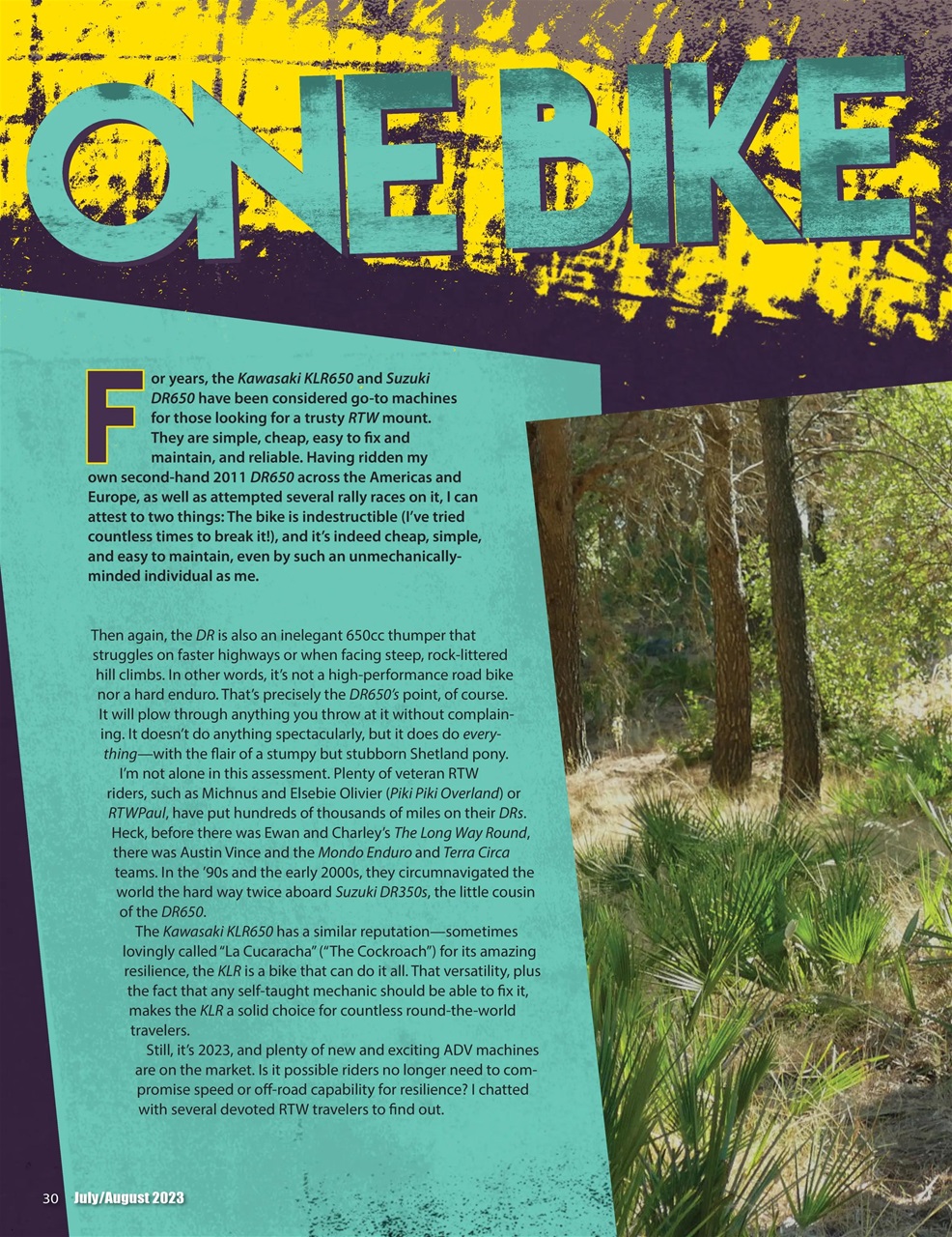 Adventure Motorcycle Preview Pages