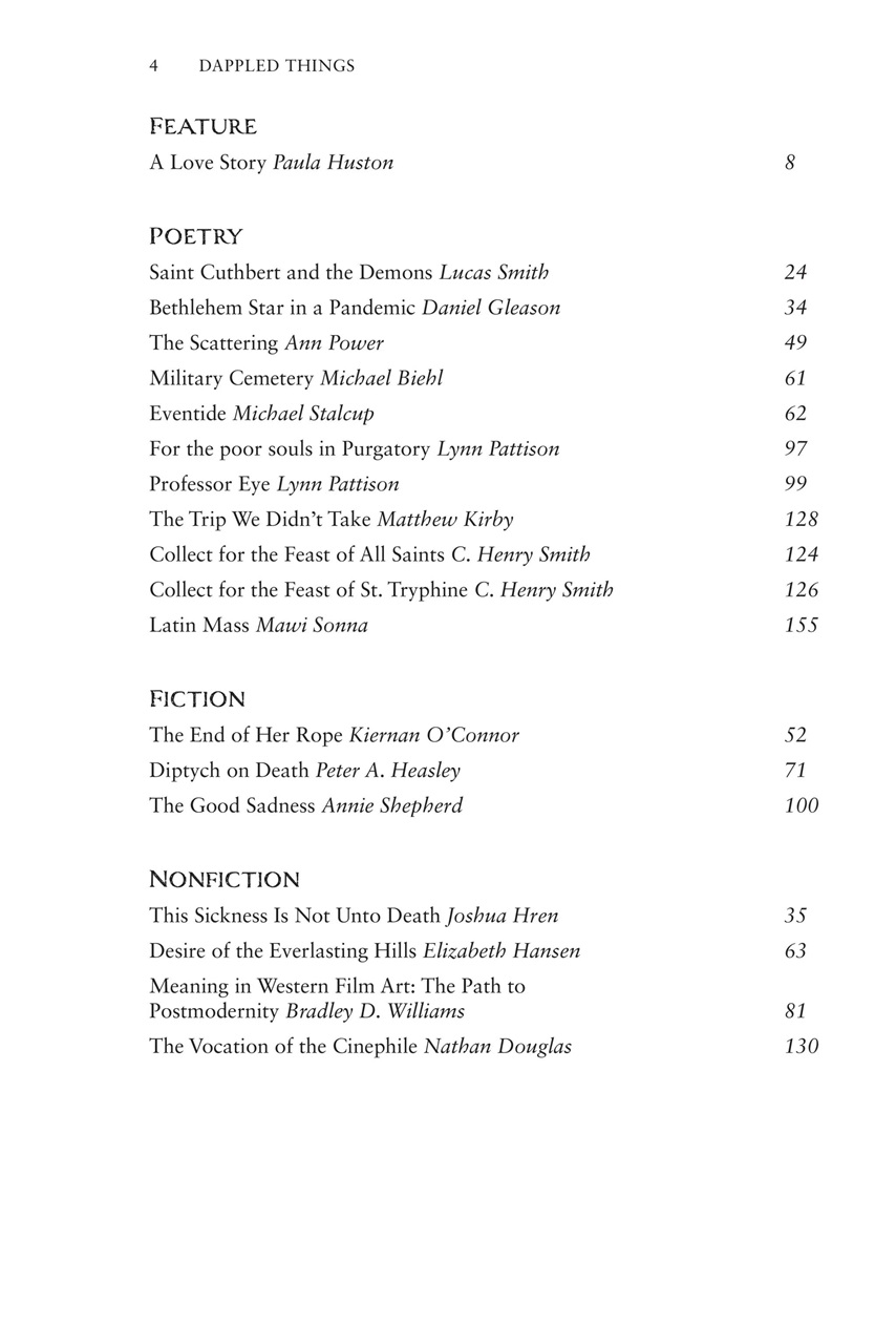 Dappled Things Preview Pages