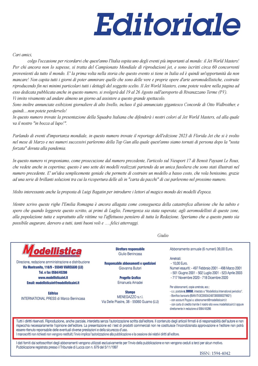 Modellistica International Preview Pages