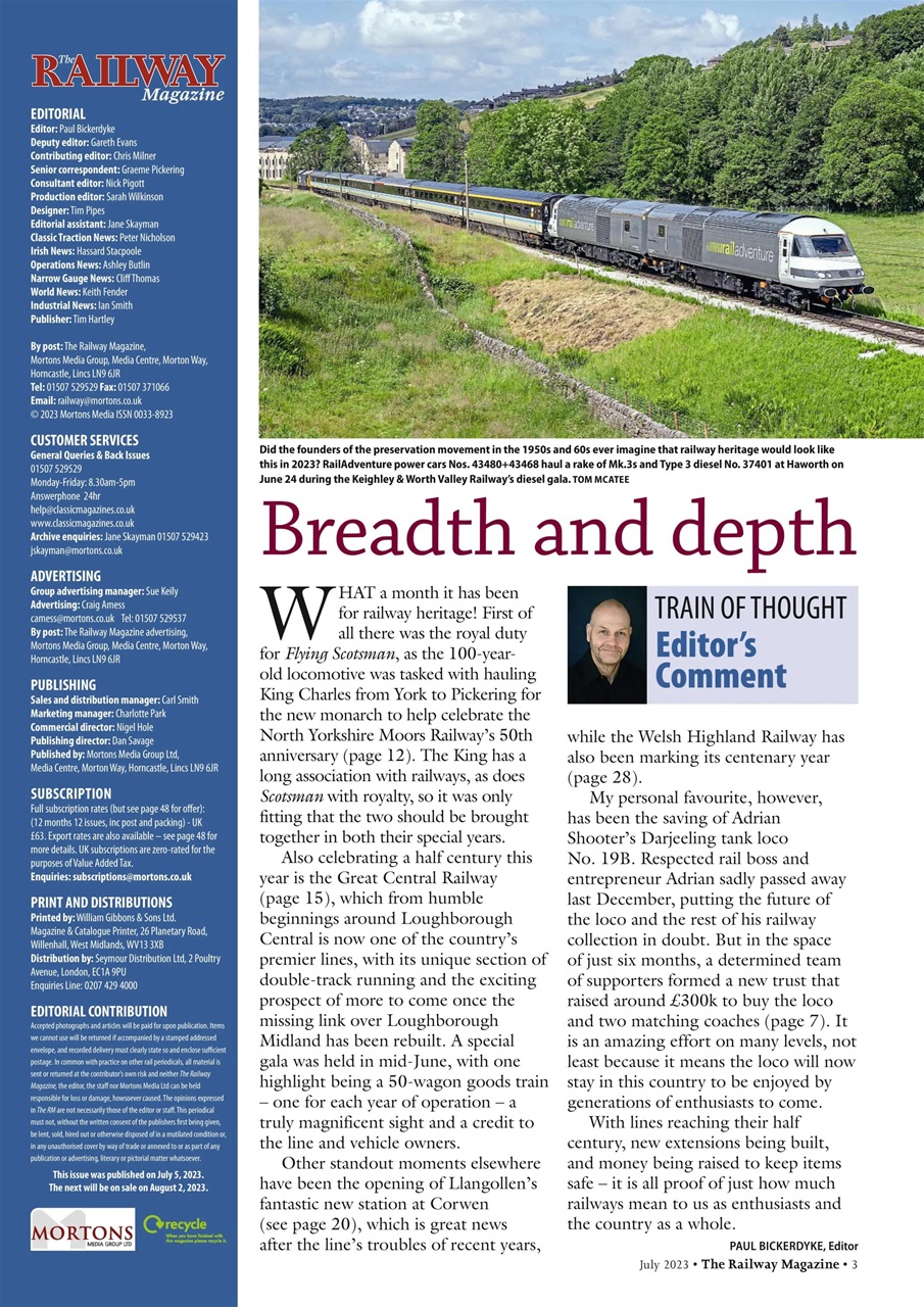 Railway Magazine Preview Pages