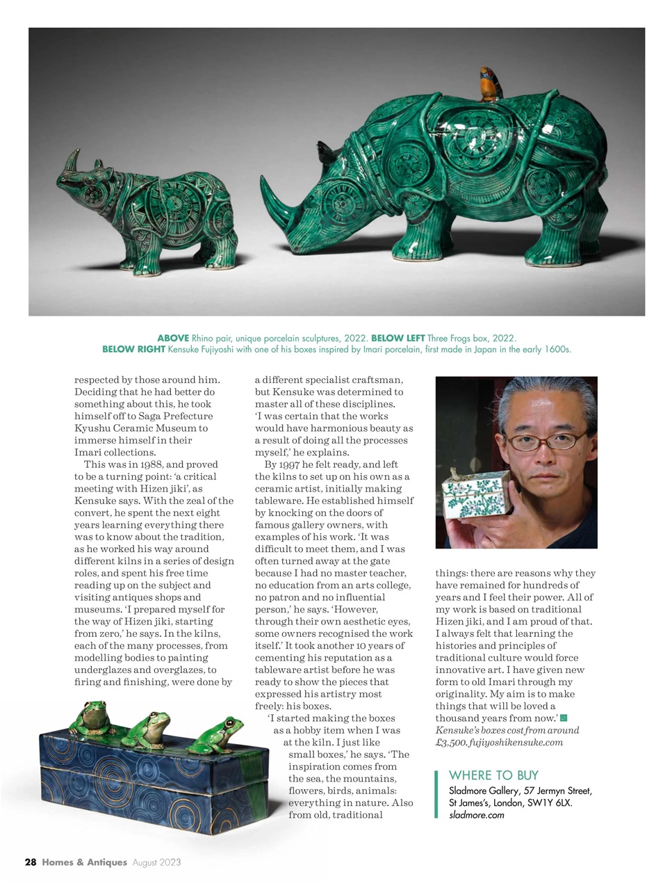 Homes & Antiques Magazine Preview Pages