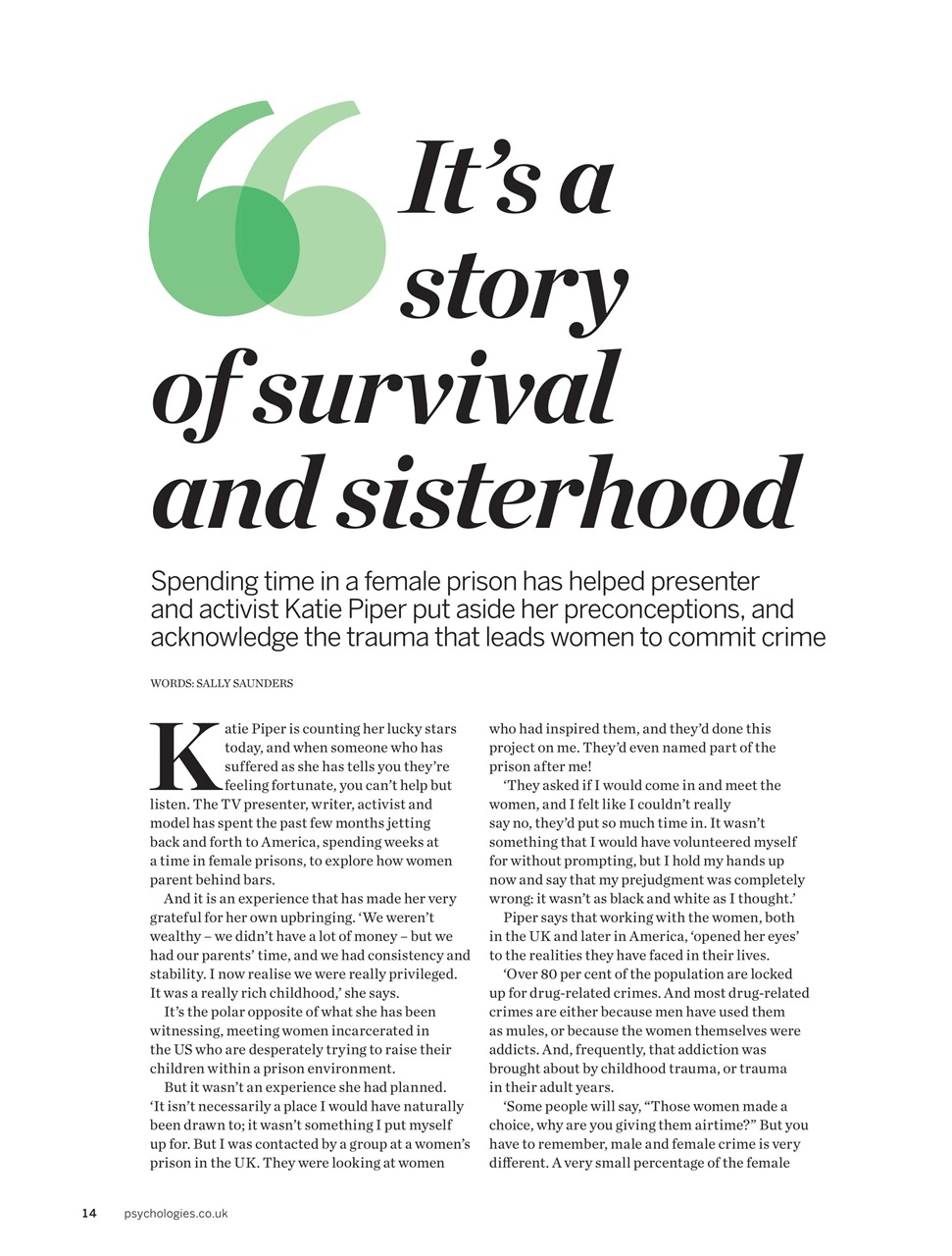 Psychologies Preview Pages
