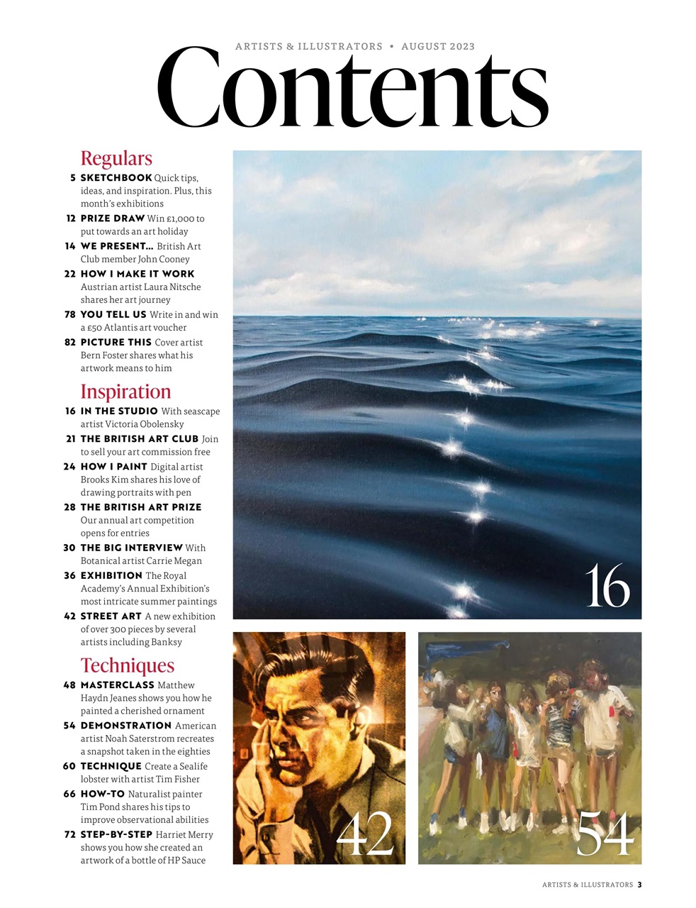 Artists & Illustrators Preview Pages