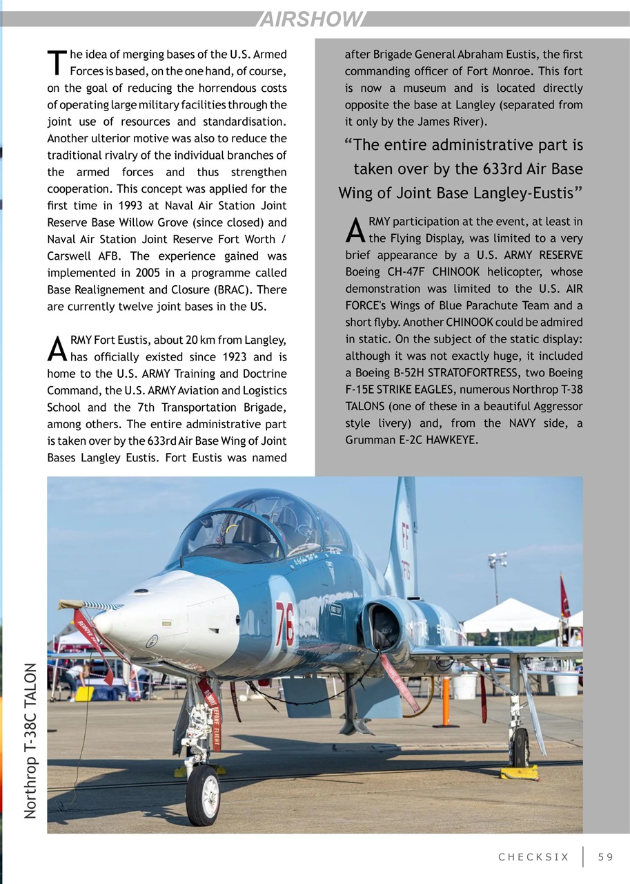 CHECKSIX - The Military Aviation Journal Preview Pages