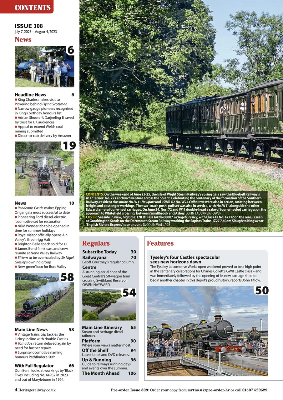 Heritage Railway Preview Pages