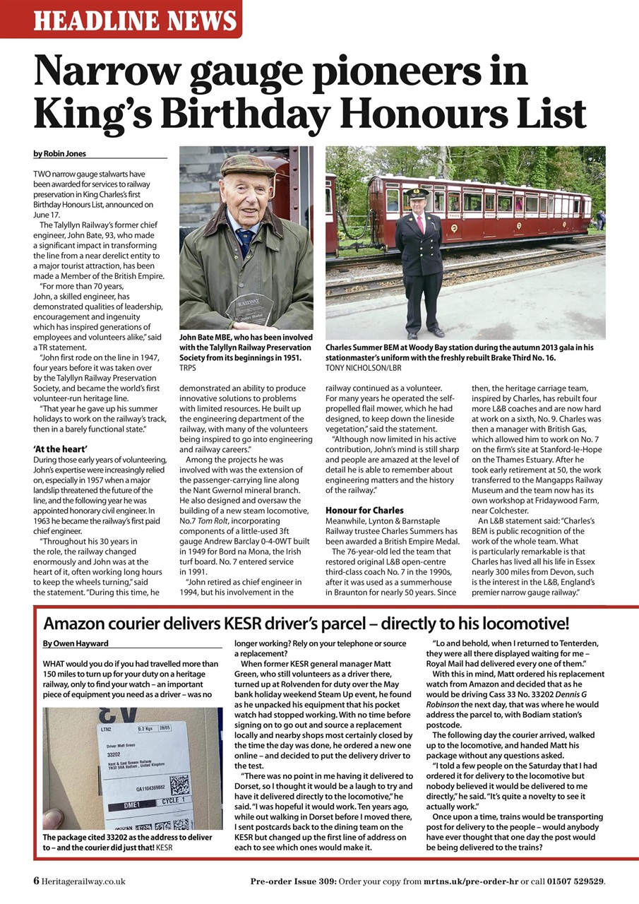 Heritage Railway Preview Pages