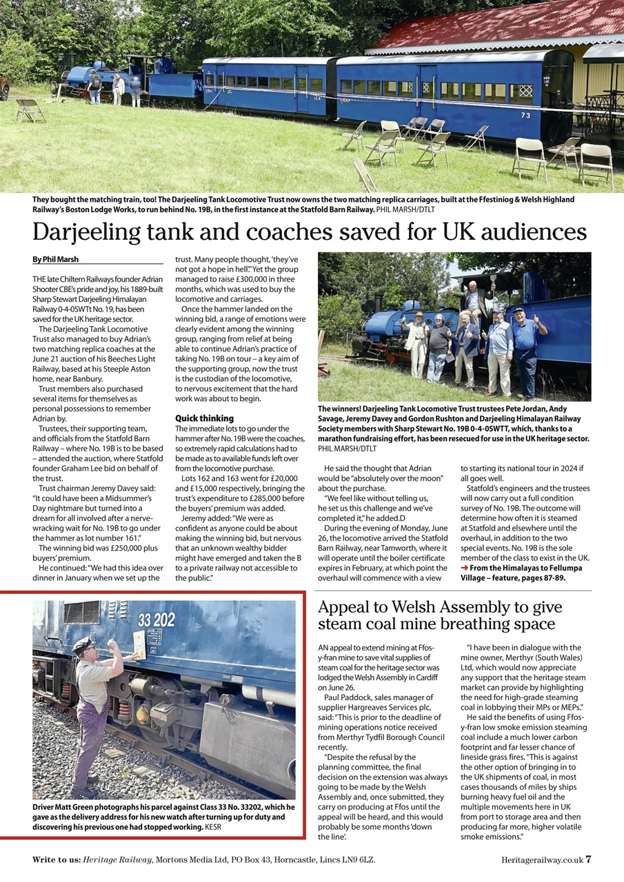 Heritage Railway Preview Pages