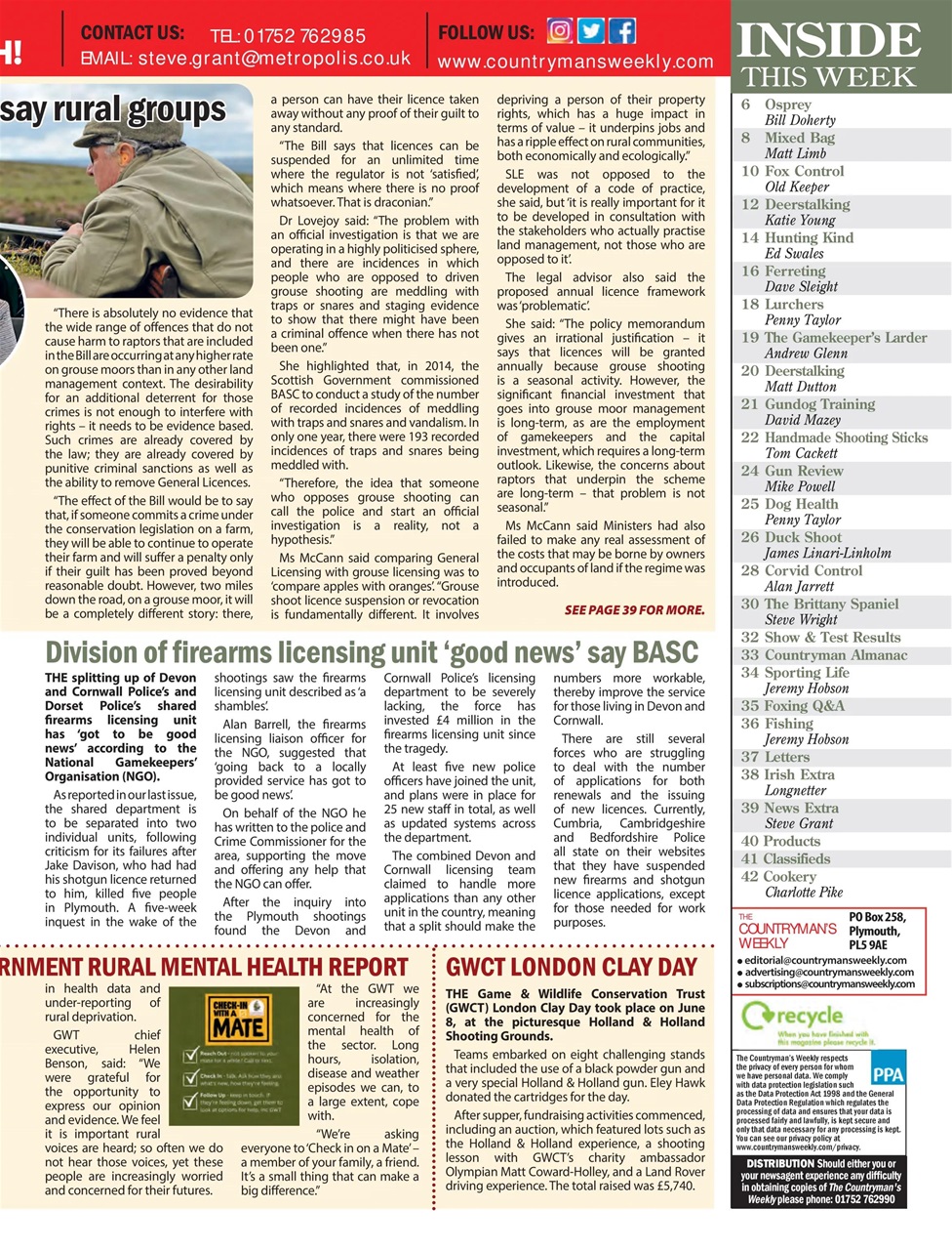 Countryman's Weekly Preview Pages
