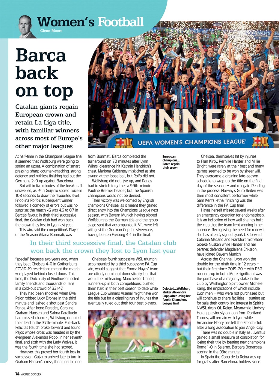 World Soccer Preview Pages