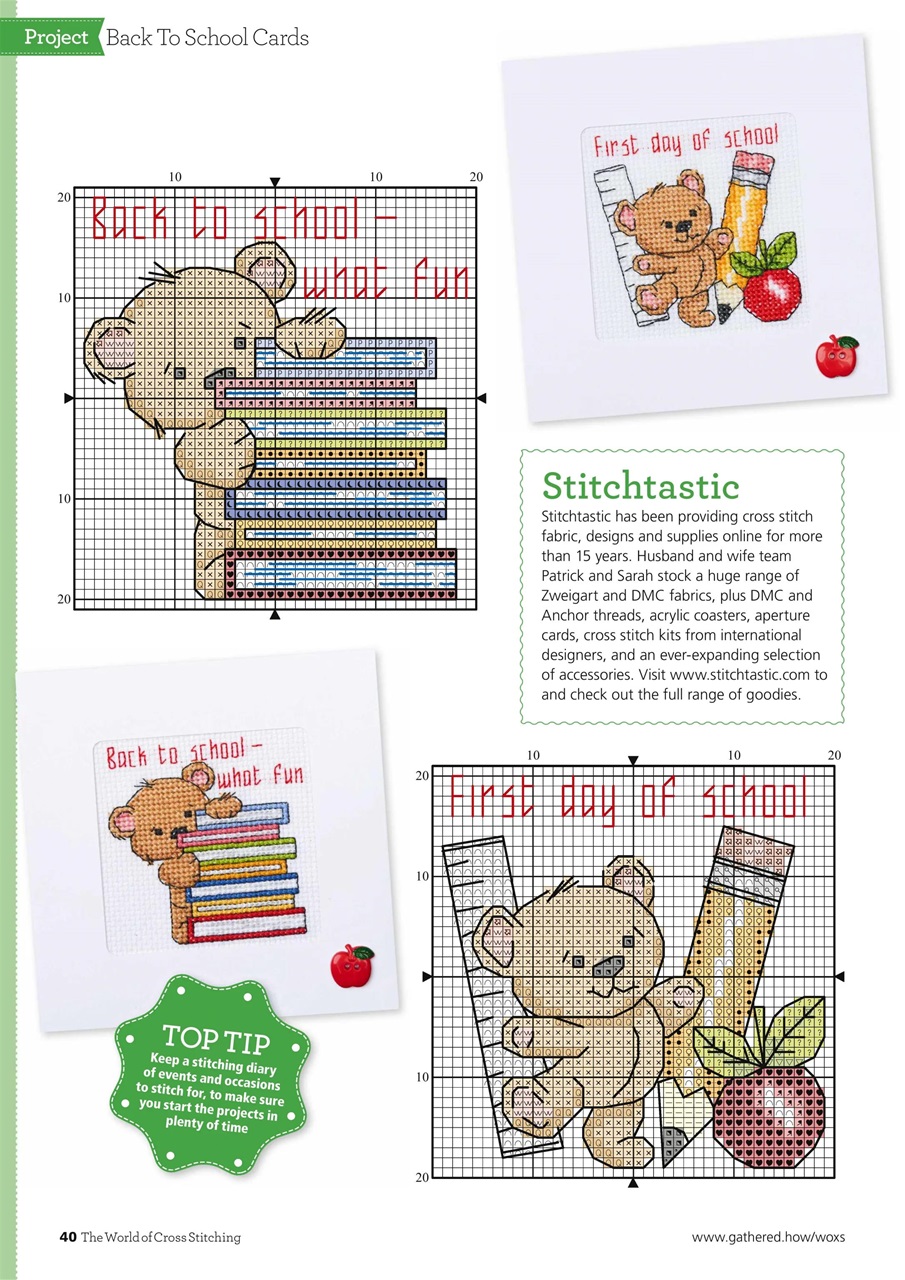 The World of Cross Stitching Preview Pages