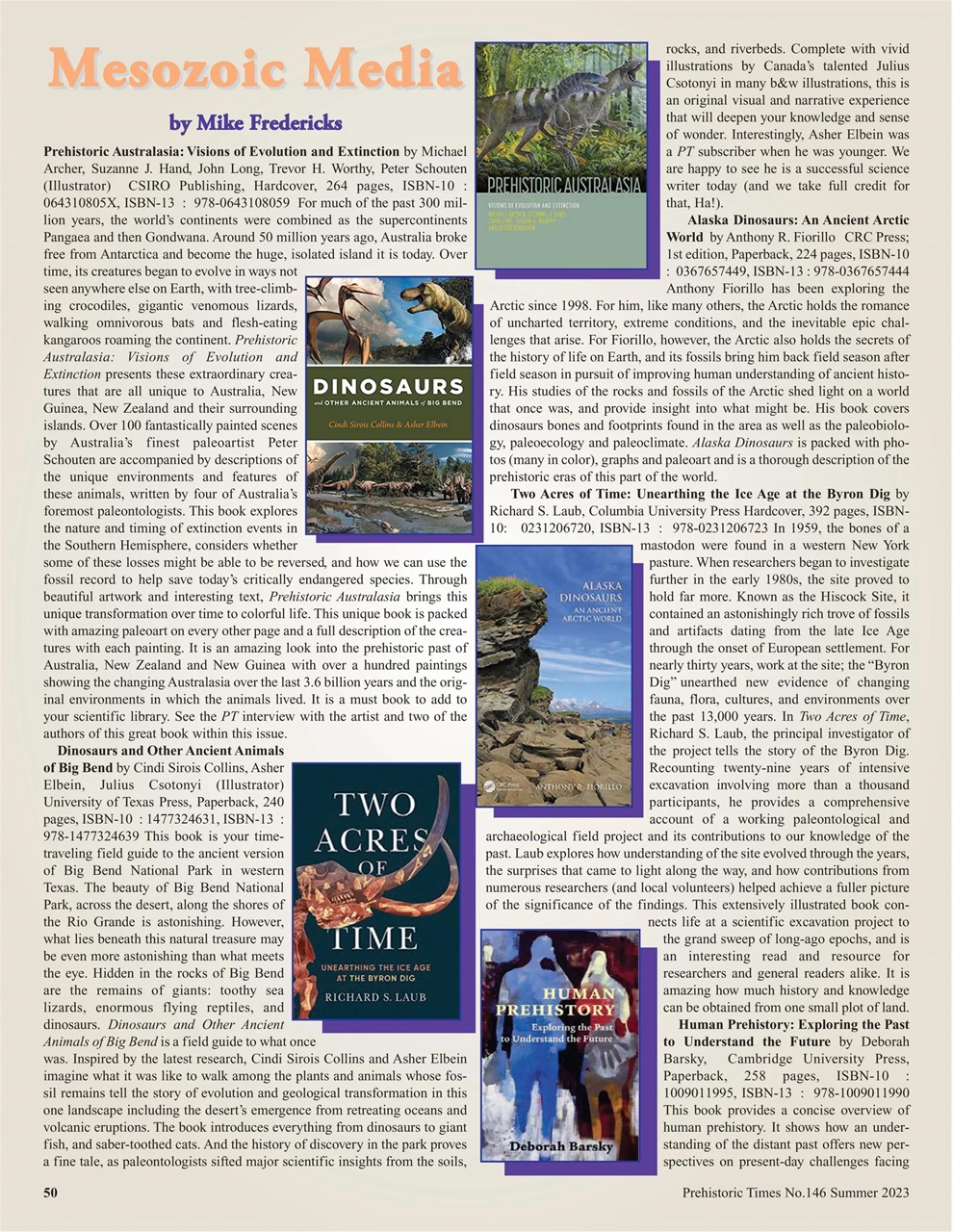 Prehistoric Times Preview Pages