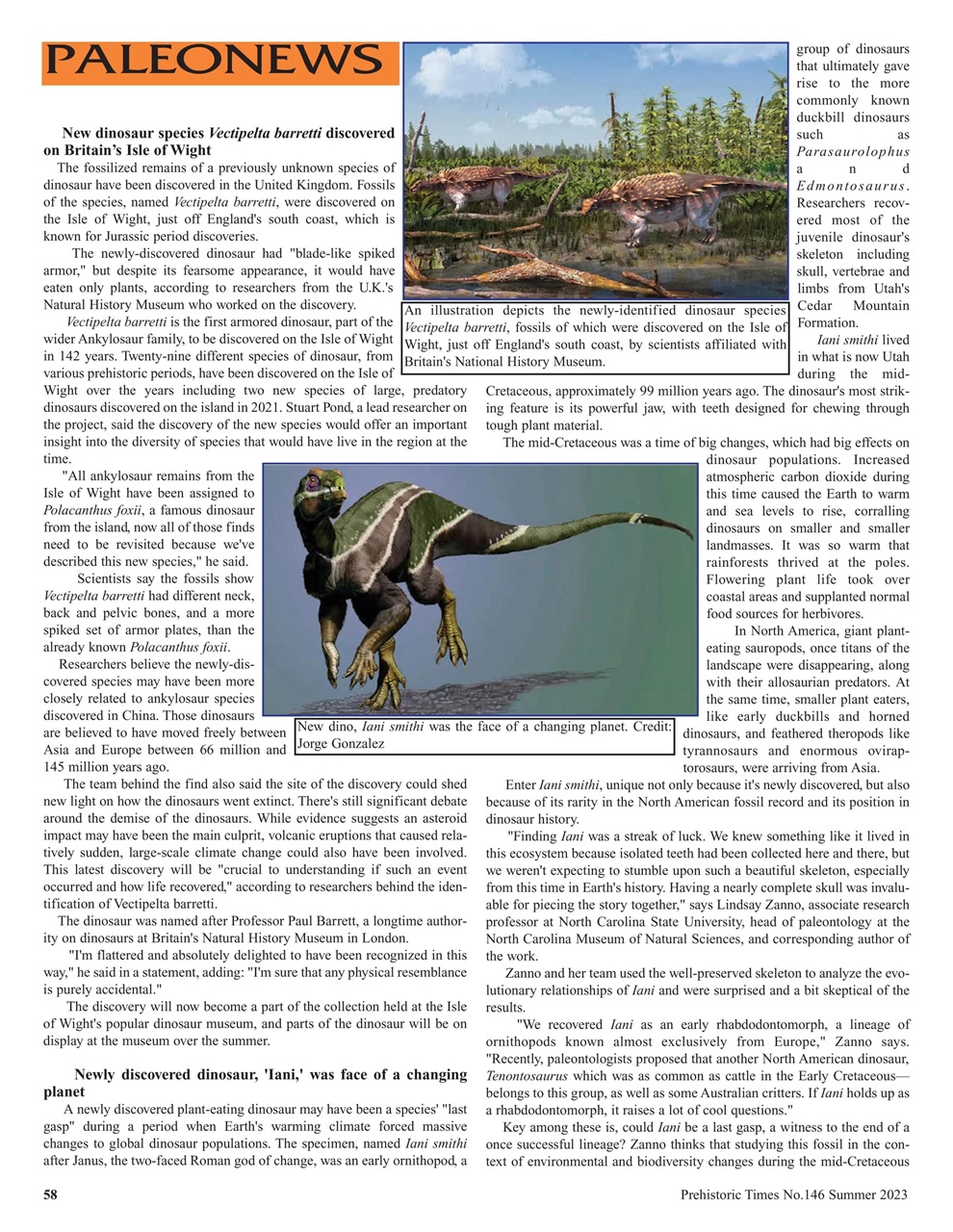 Prehistoric Times Preview Pages