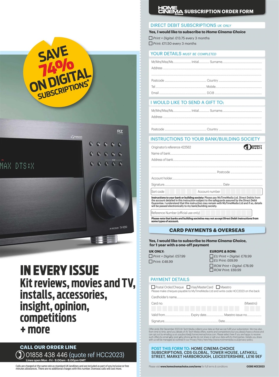 Home Cinema Choice Preview Pages