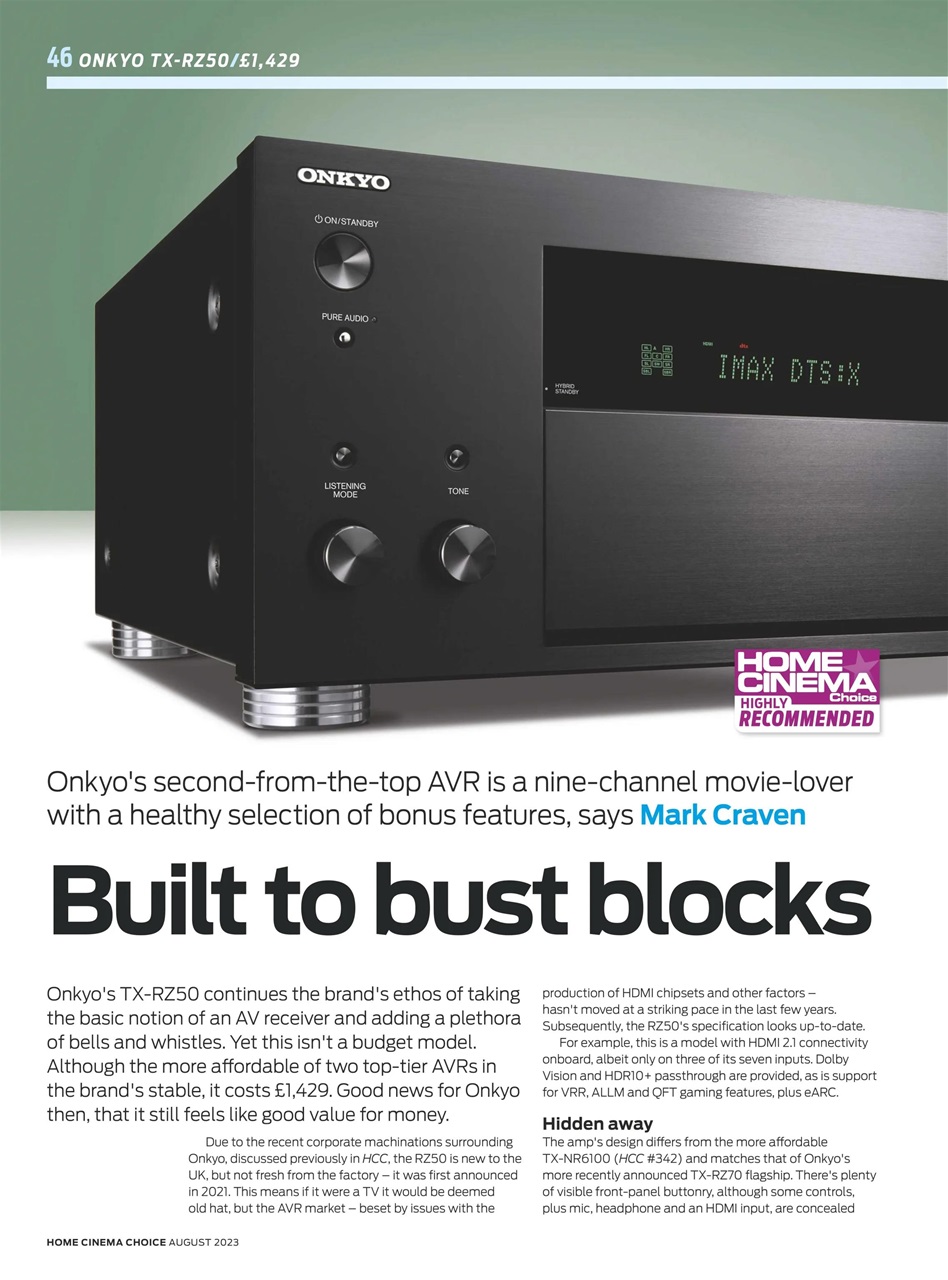 Home Cinema Choice Preview Pages