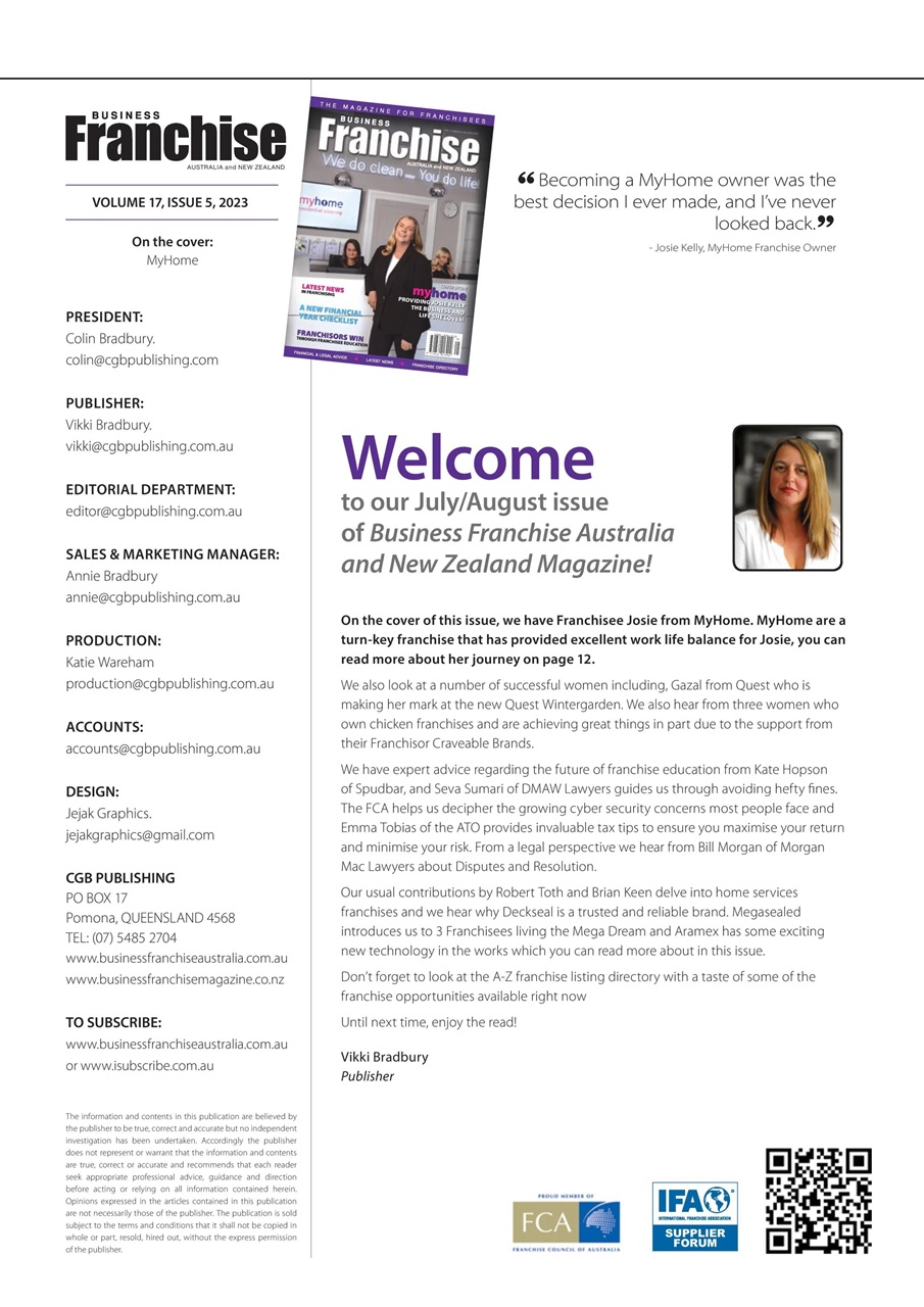 Business Franchise Australia&NZ Preview Pages