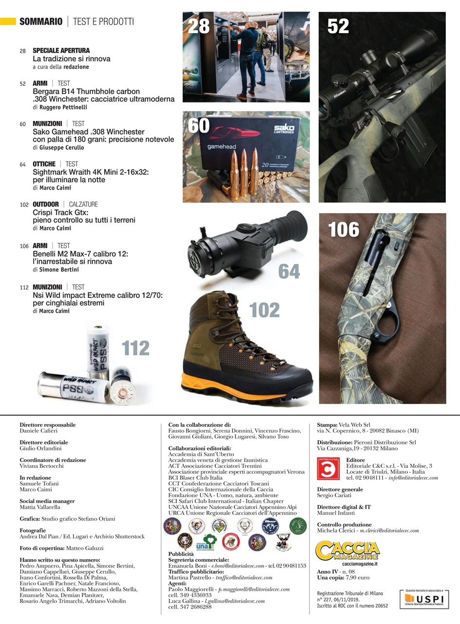 Caccia Magazine Preview Pages