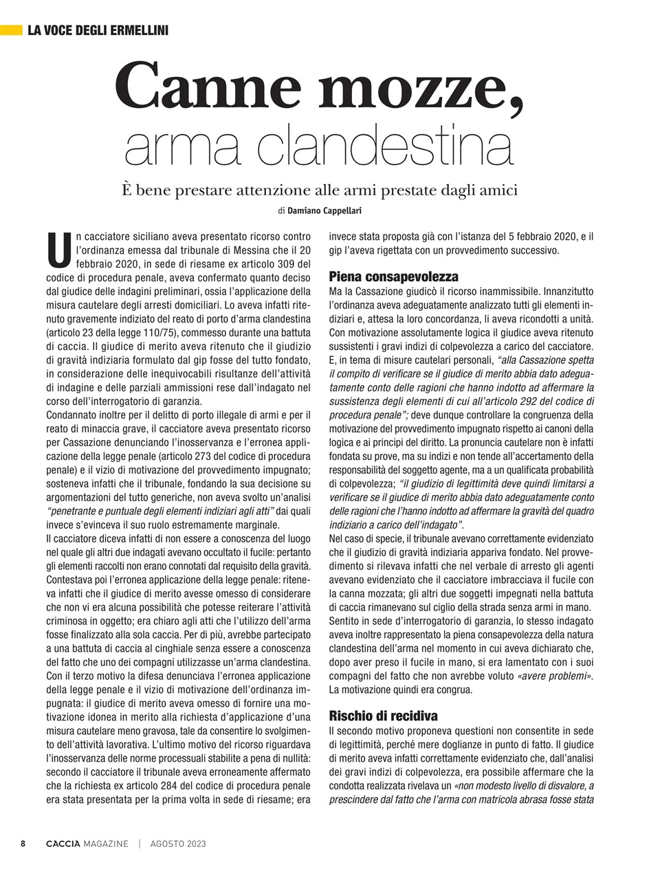 Caccia Magazine Preview Pages