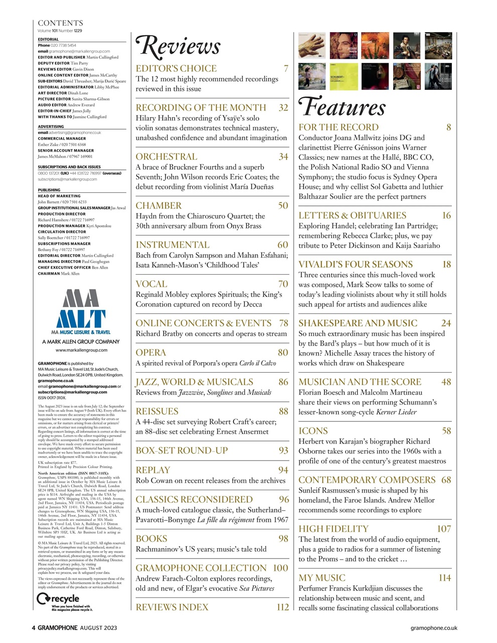 Gramophone Preview Pages