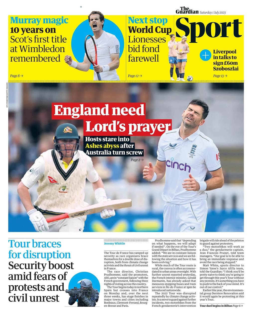 The Guardian Newspaper Preview Pages