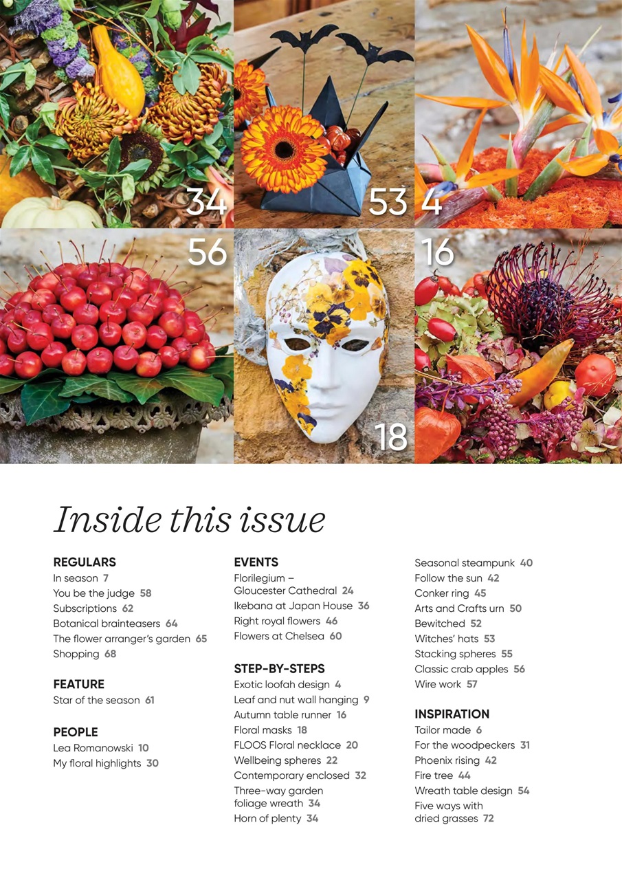 The Flower Arranger Preview Pages