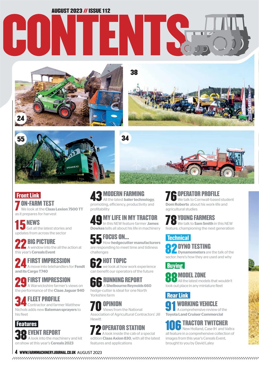 Farm Machinery Journal Preview Pages
