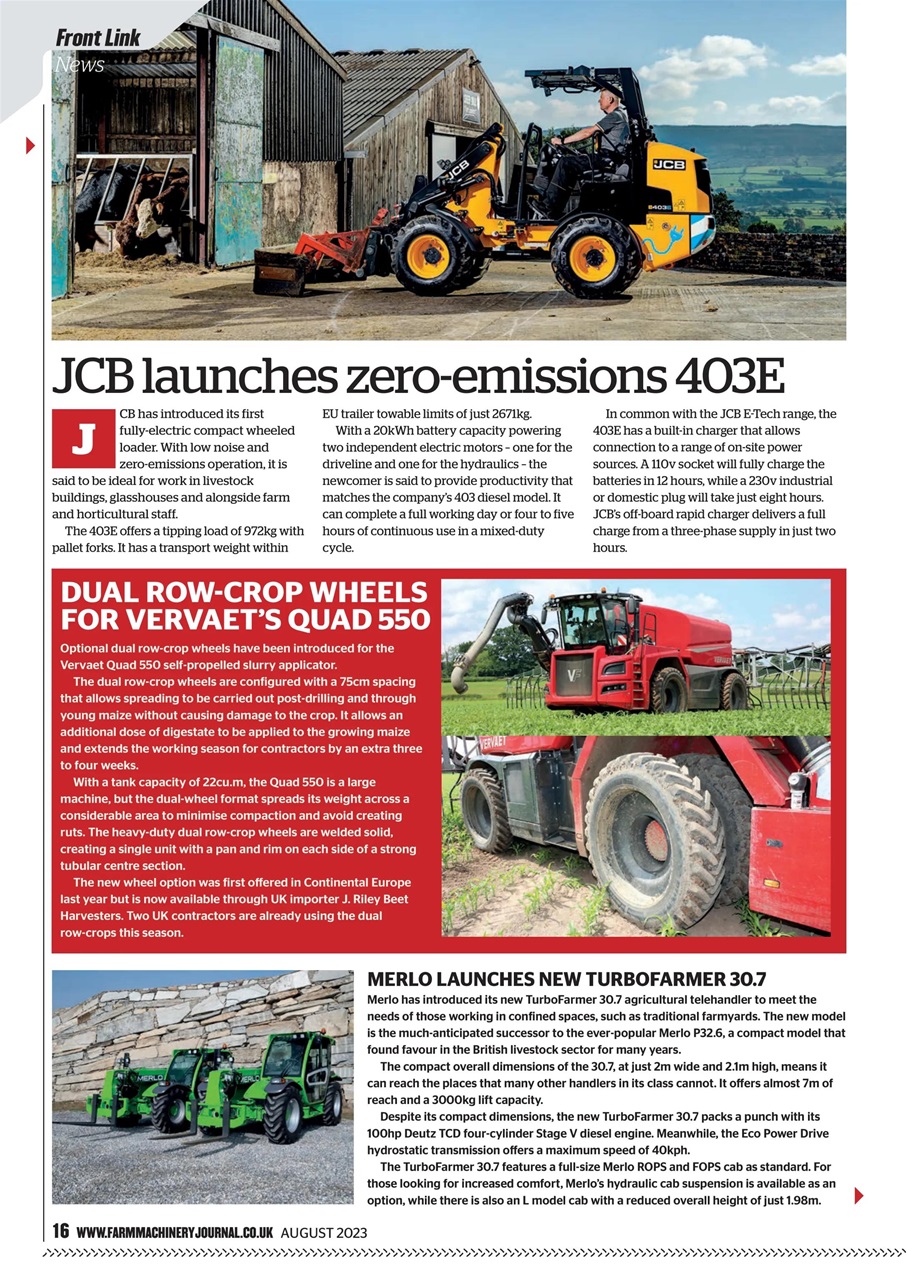 Farm Machinery Journal Preview Pages