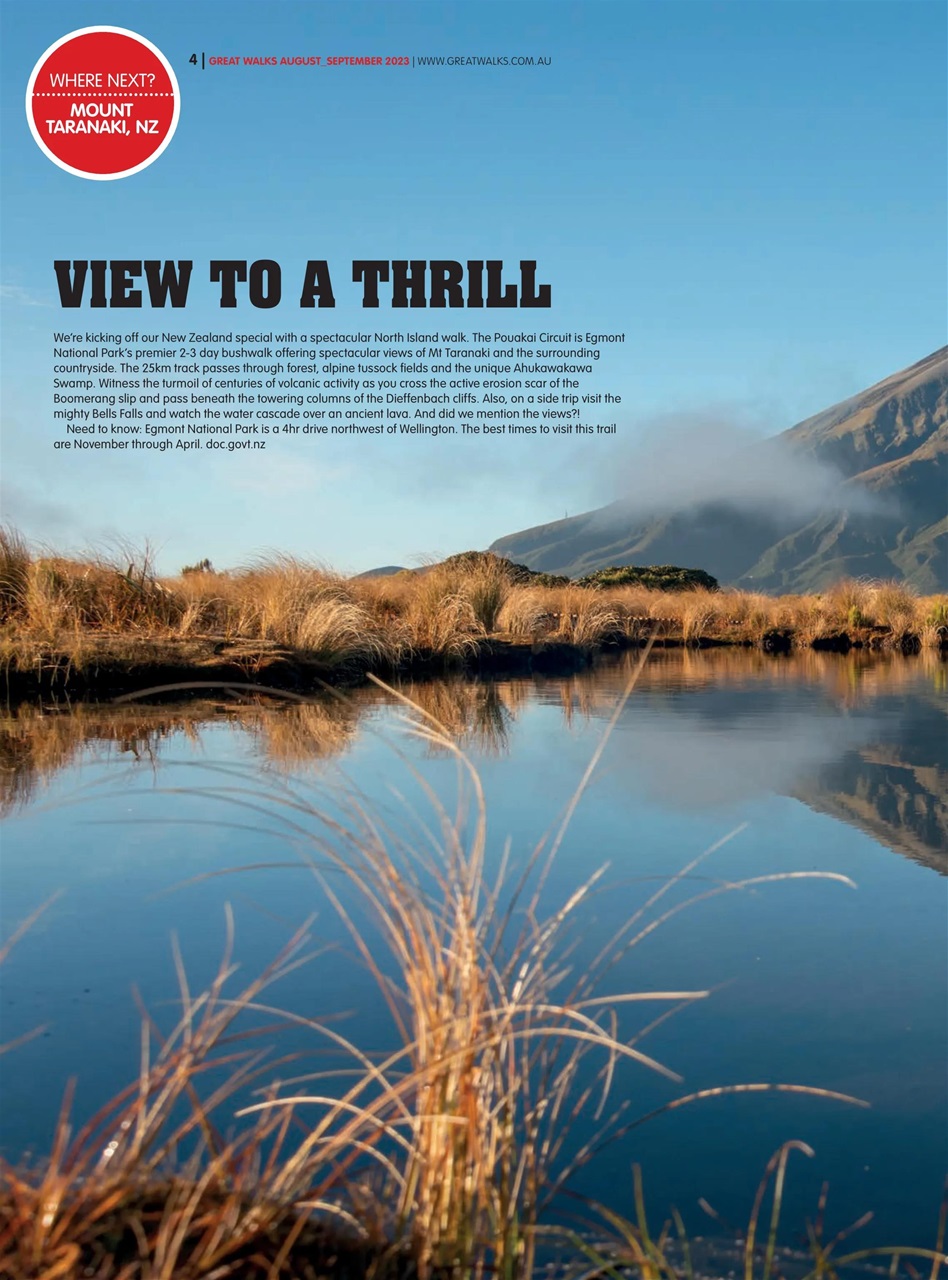 Great Walks Preview Pages