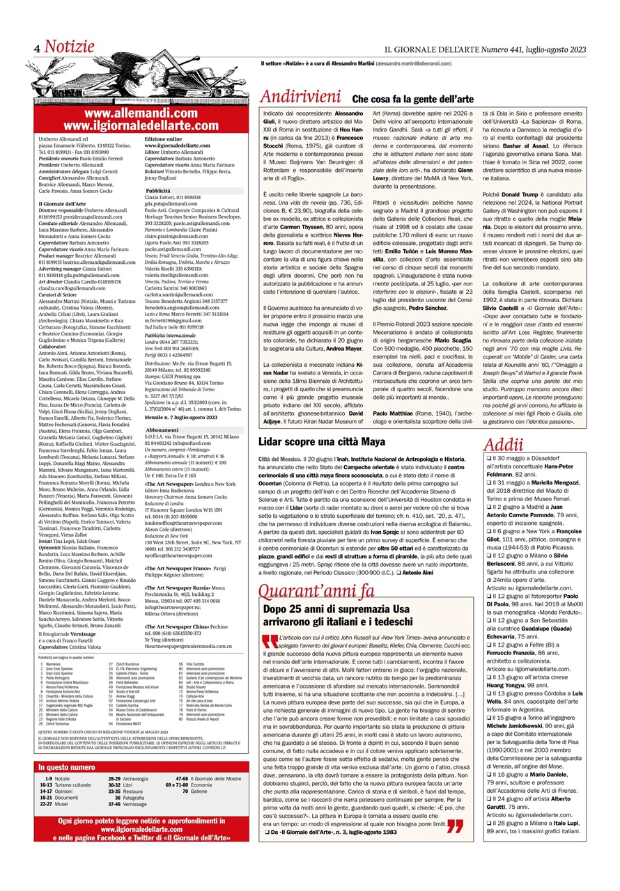 Il Giornale Dell’Arte Preview Pages