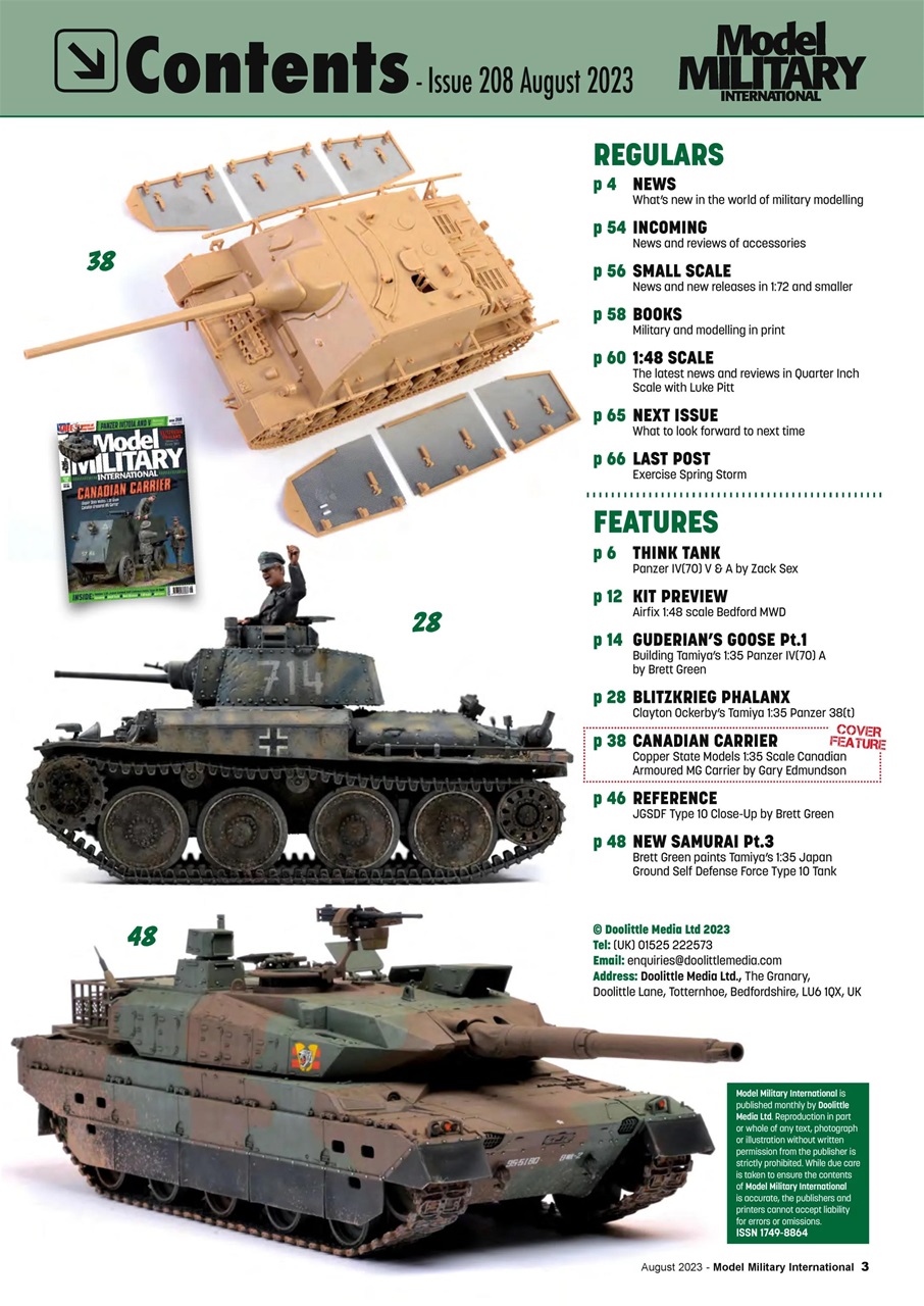 Military Modelling International Magazine Preview Pages