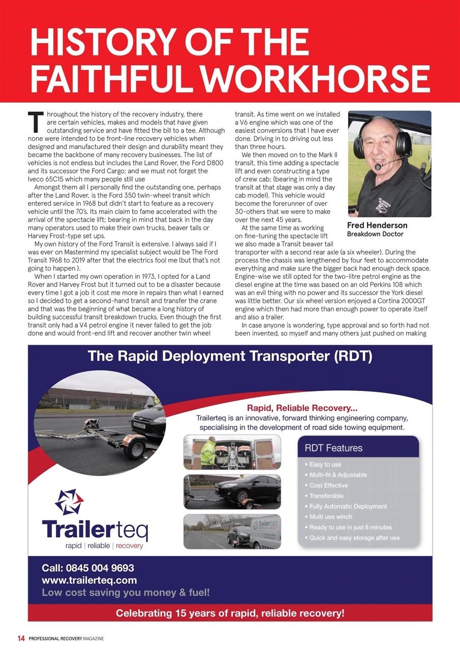 Professional Recovery Magazine Preview Pages