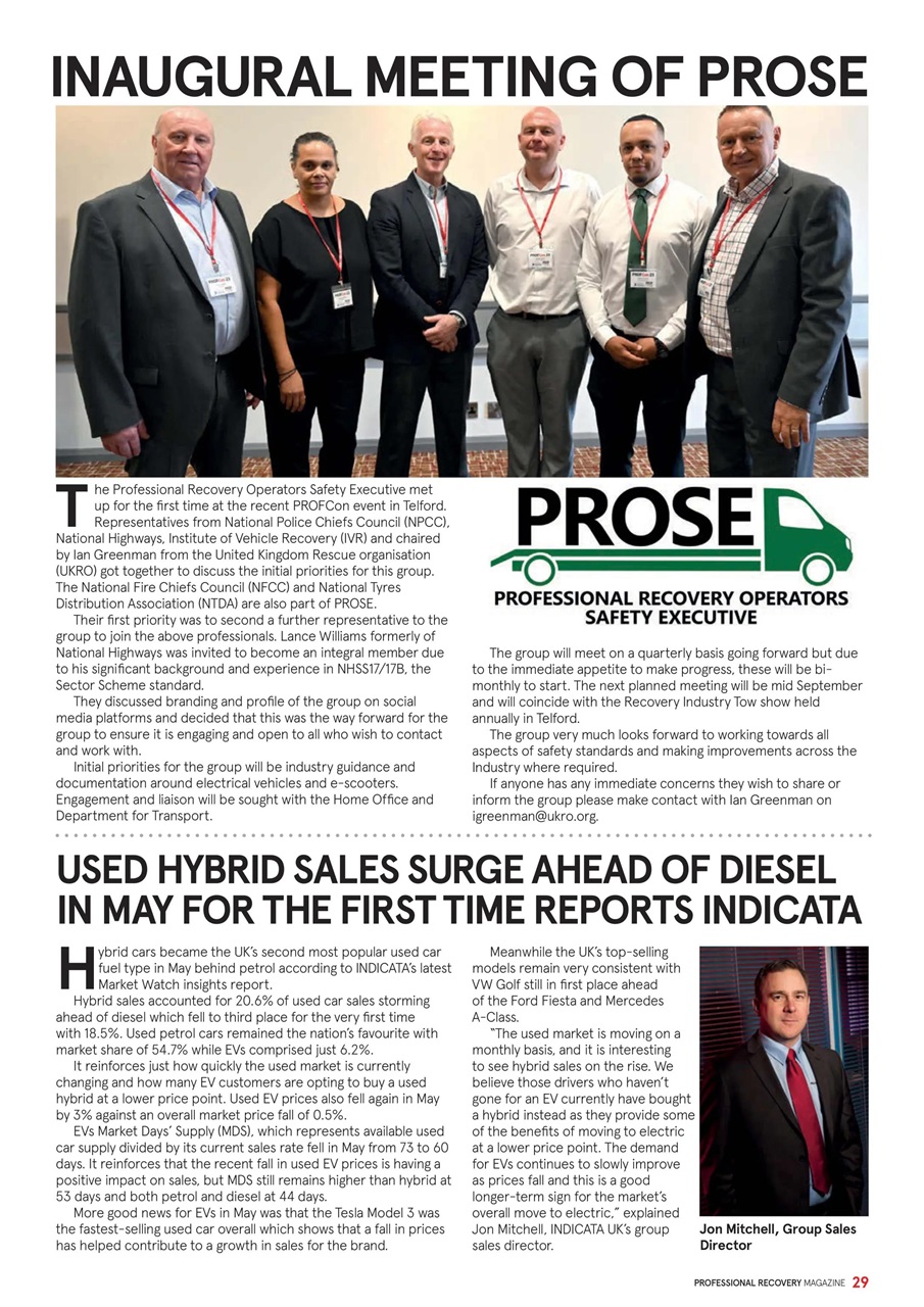 Professional Recovery Magazine Preview Pages