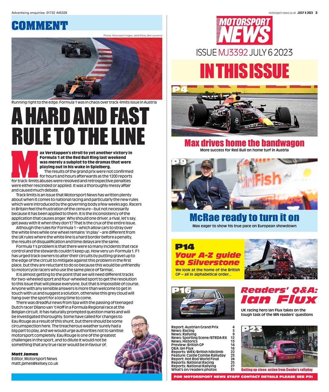 Motorsport News Preview Pages