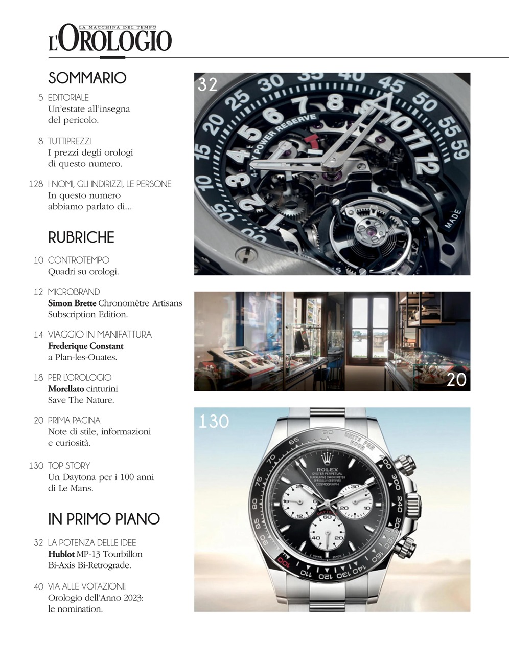 L'Orologio Preview Pages