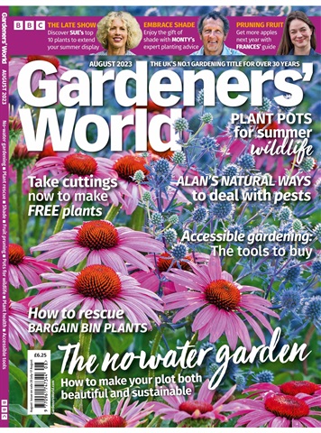BBC Gardeners’ World Magazine issue August 2023