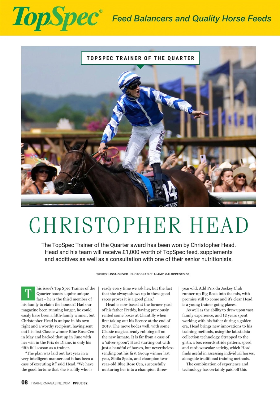 European Trainer Magazine - horse racing Preview Pages