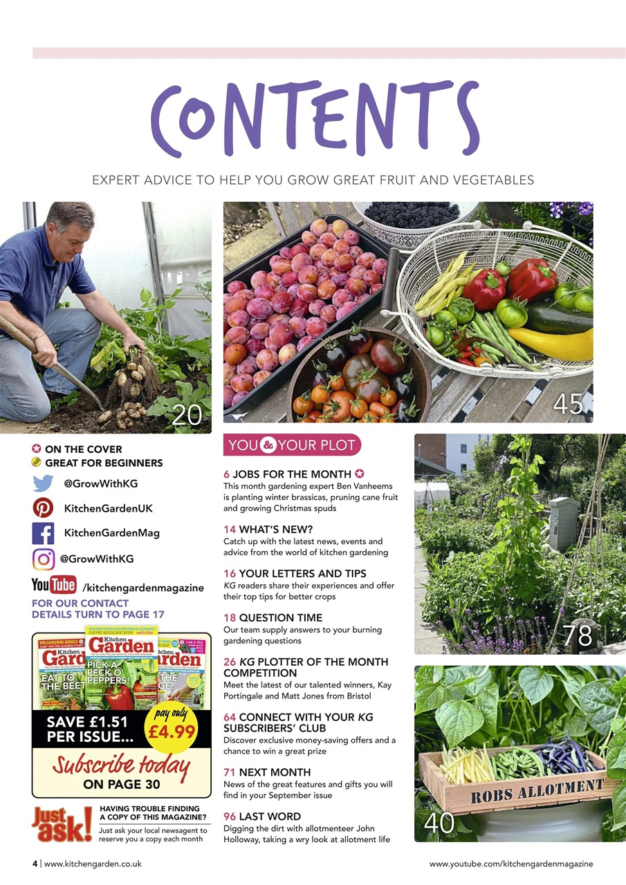 Kitchen Garden Magazine Preview Pages