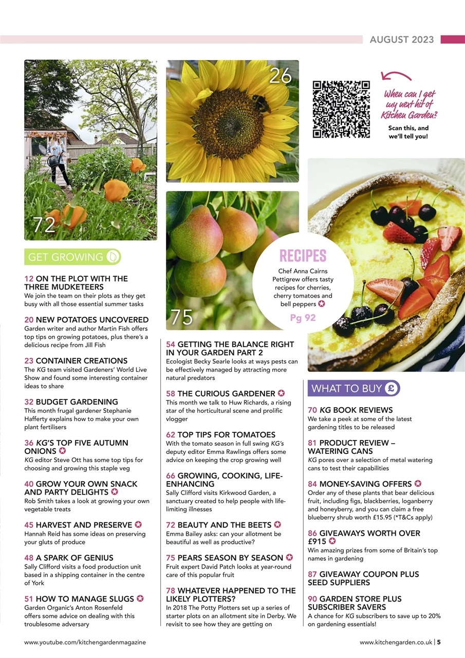 Kitchen Garden Magazine Preview Pages