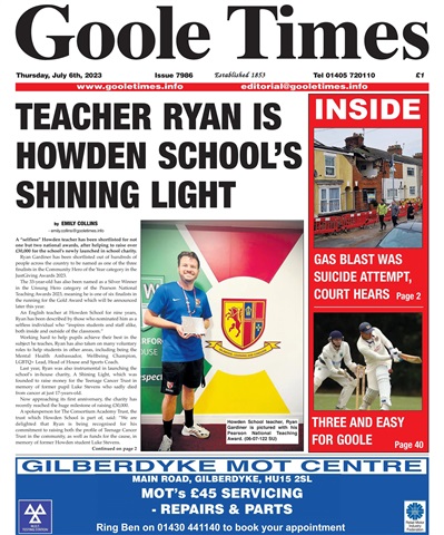 Goole Times issue July 6th 2023
