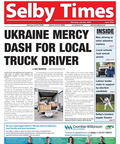 Selby Times issue July 6th 2023