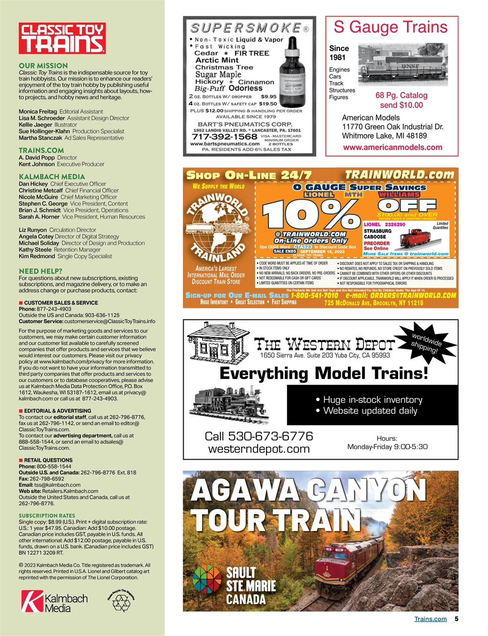 Classic Toy Trains Preview Pages