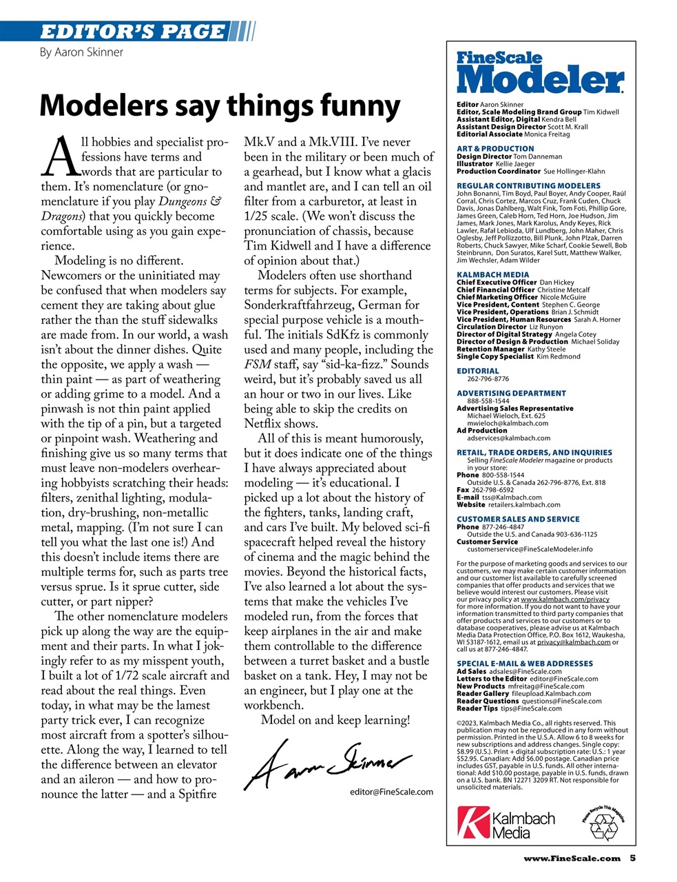 FineScale Modeler Preview Pages