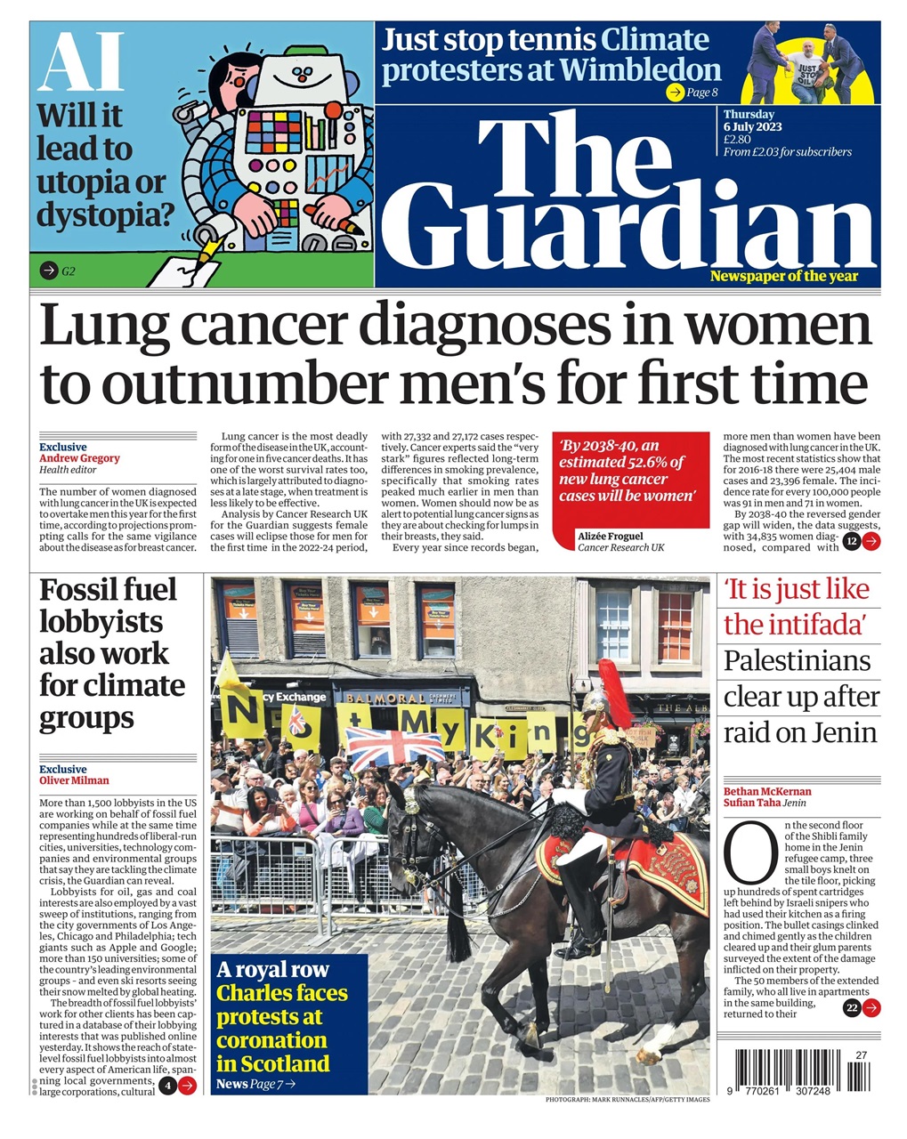 The Guardian Newspaper Preview Pages