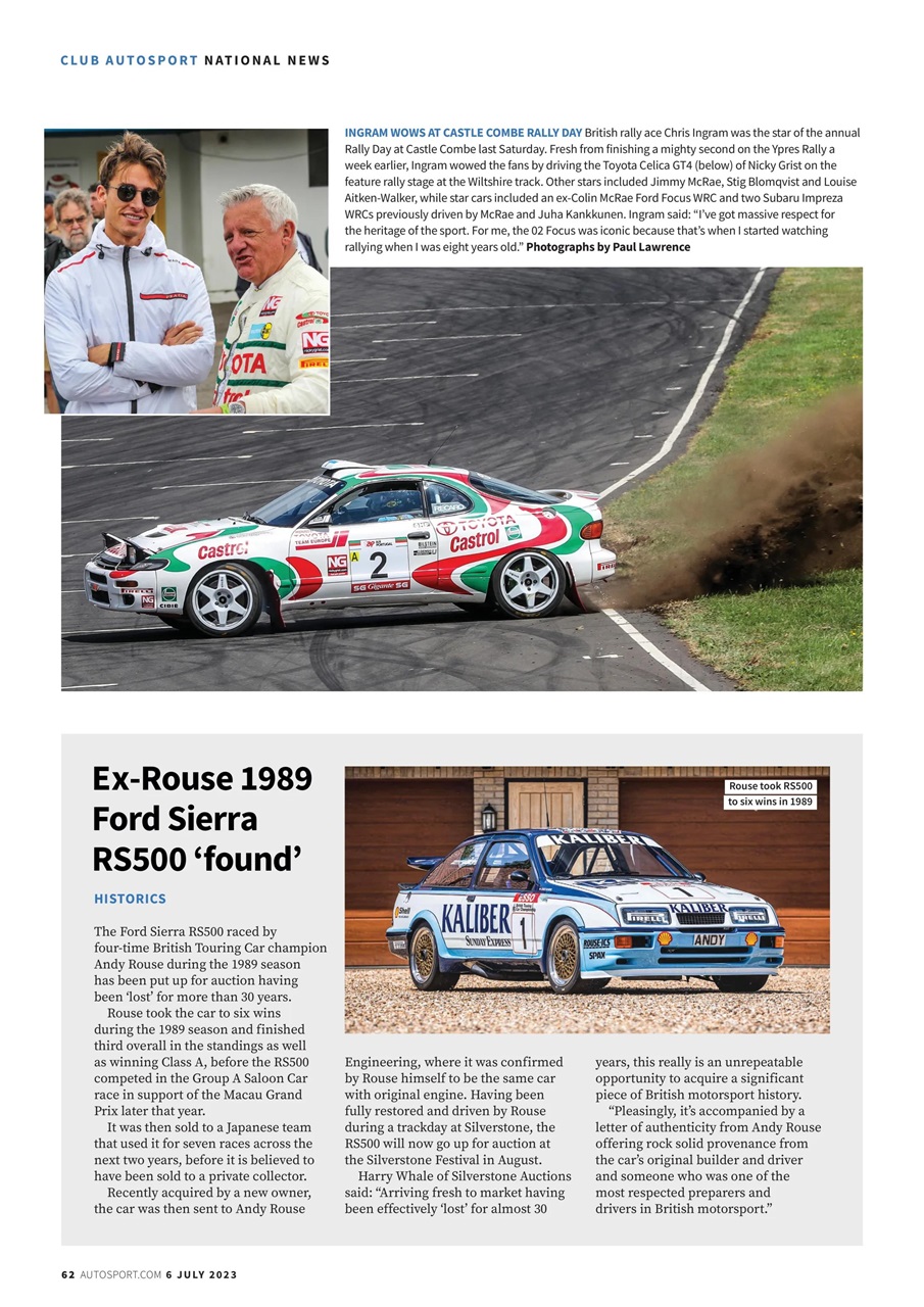 Autosport Preview Pages