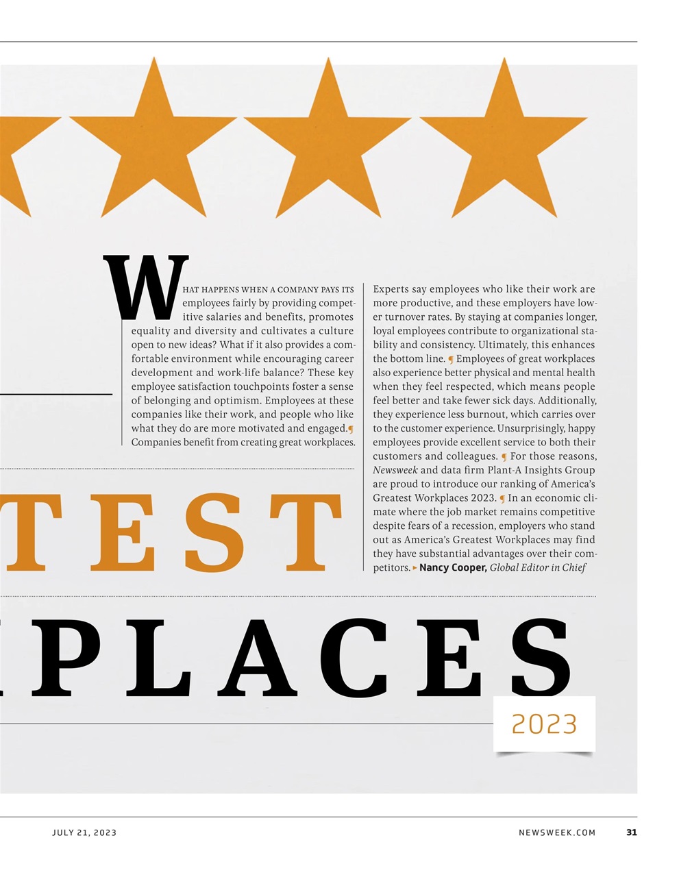 Newsweek International Preview Pages