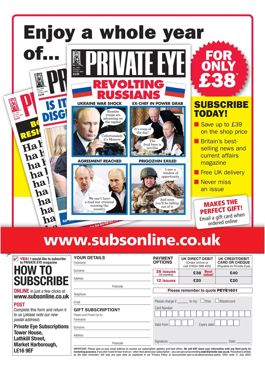 Private Eye Preview Pages