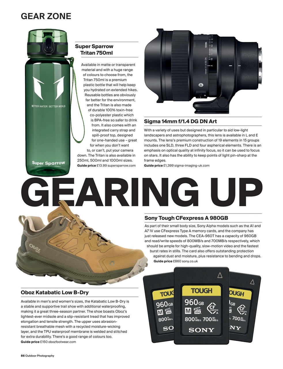 Outdoor Photography Preview Pages