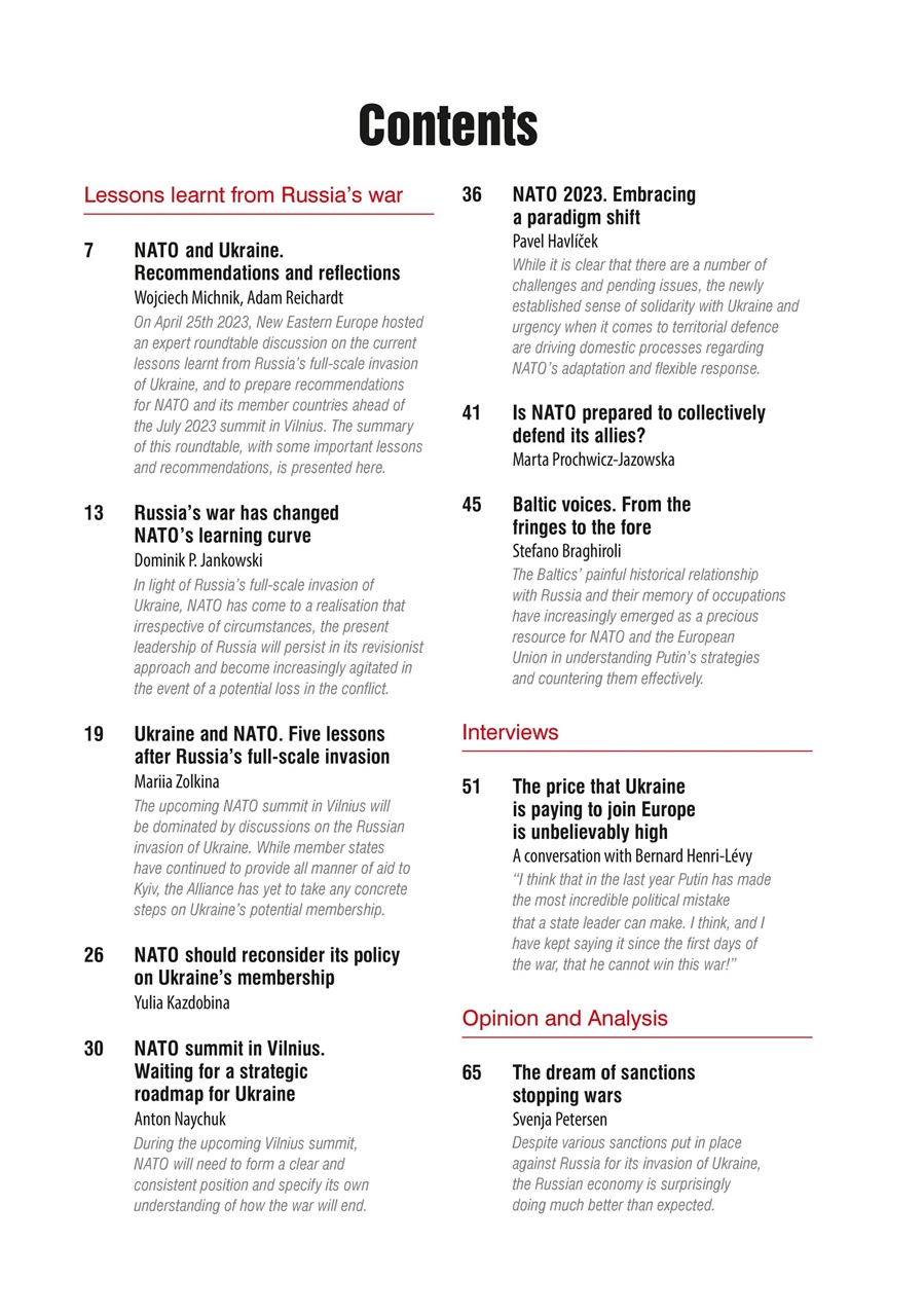 New Eastern Europe Preview Pages